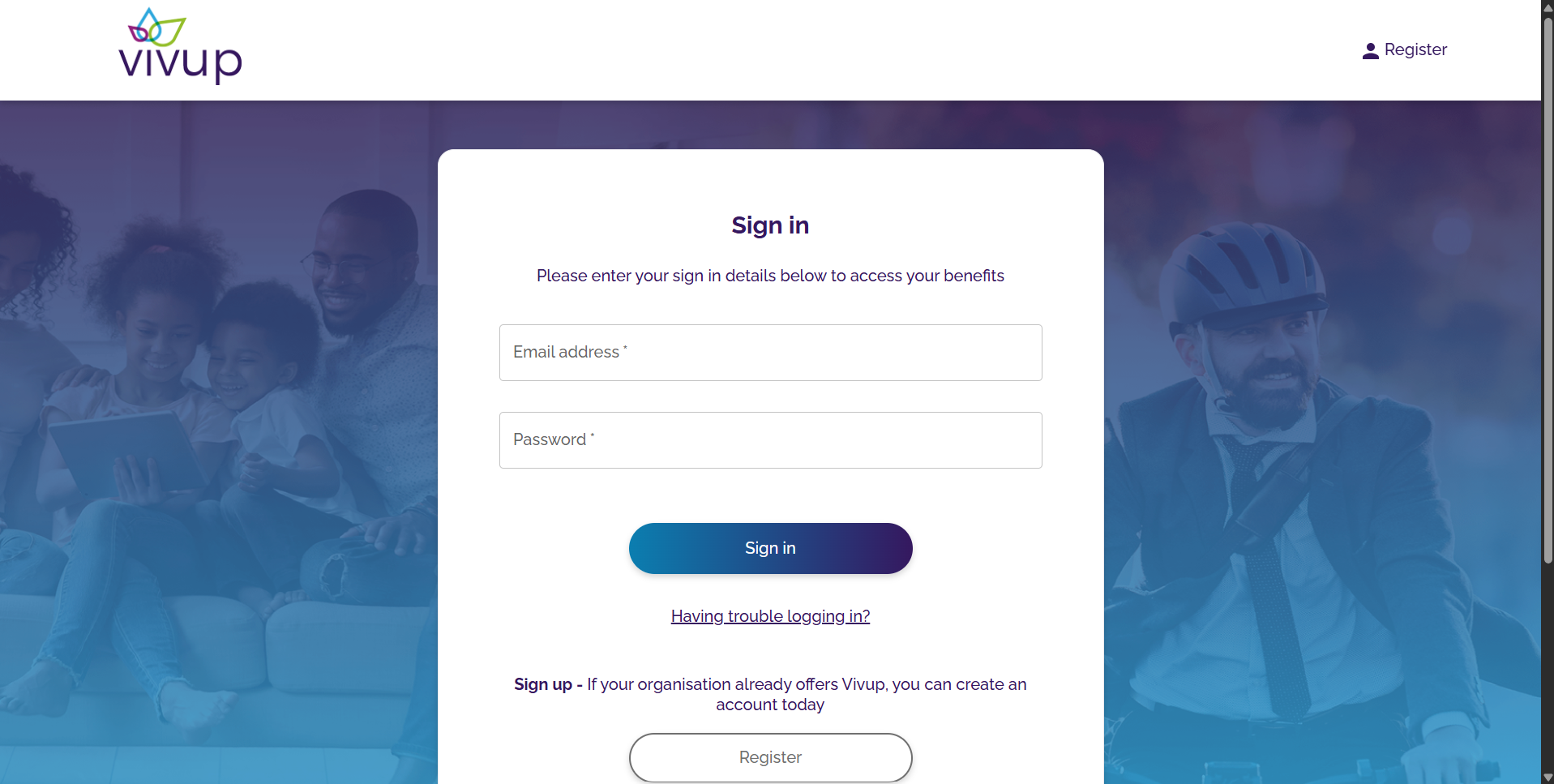 VIVUP interface
